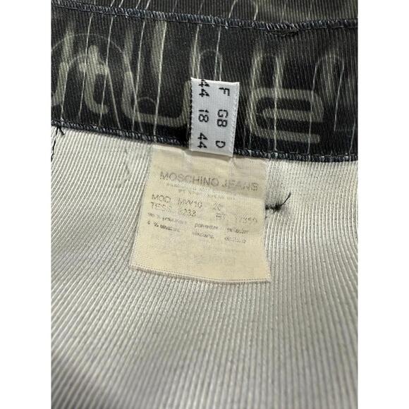00's Moschino Jeans Text Script Straight-Leg-Pant - Picture 9 of 9